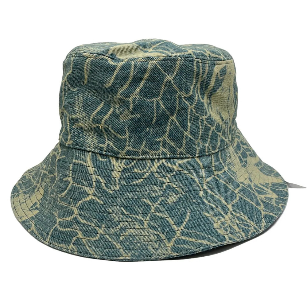 Loewe Light Blue Gray Denim Leather Hat #332911L78B